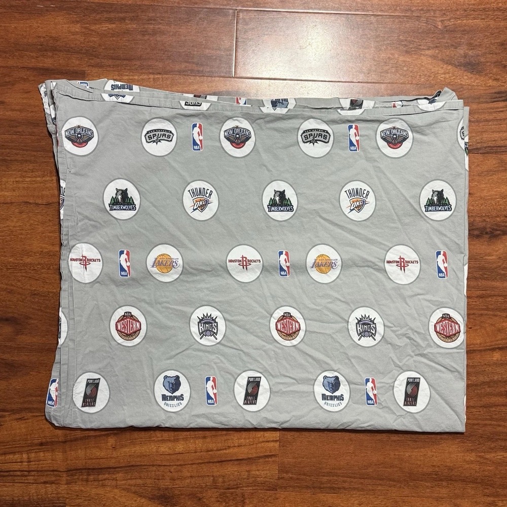 Pottery Barn Teen NBA Sheet Twin Size Flat Fitted Western Conference